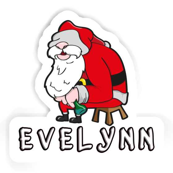 Aufkleber Weihnachtsmann Evelynn Laptop Image