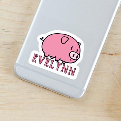 Cochon Autocollant Evelynn Laptop Image