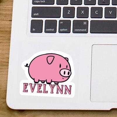 Evelynn Sticker Pig Laptop Image