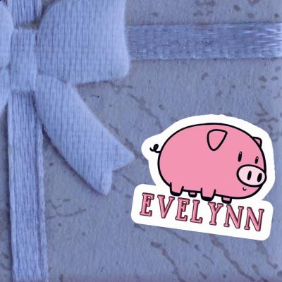 Cochon Autocollant Evelynn Laptop Image