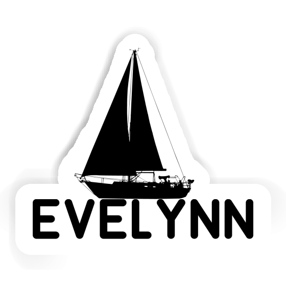 Sticker Segelboot Evelynn Notebook Image