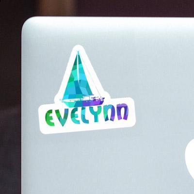 Sticker Sailboat Evelynn Laptop Image