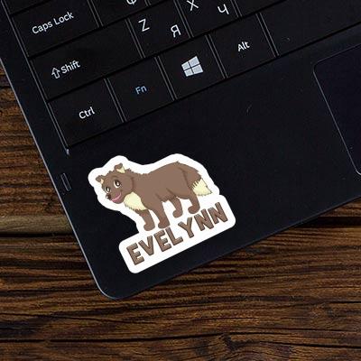 Sticker Sheepdog Evelynn Laptop Image