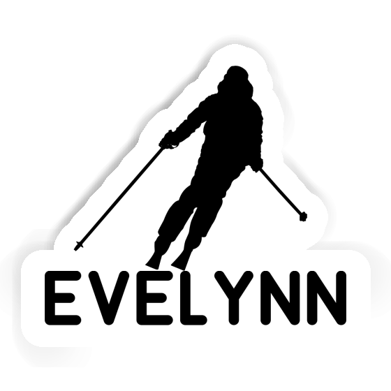 Sticker Evelynn Skifahrerin Gift package Image