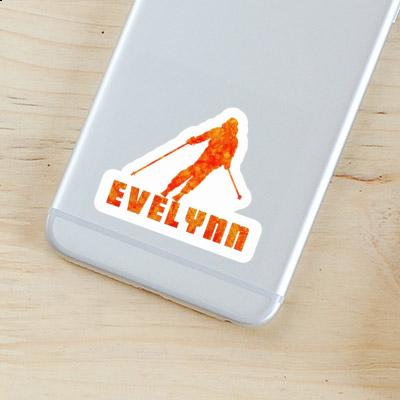 Sticker Evelynn Skifahrerin Laptop Image