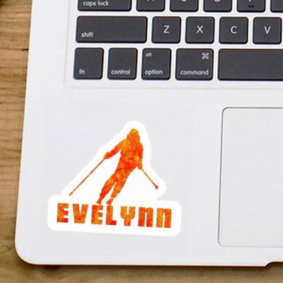 Skieuse Autocollant Evelynn Laptop Image