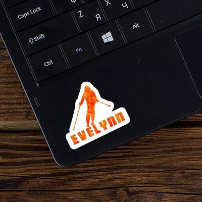 Sticker Evelynn Skifahrerin Laptop Image