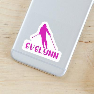 Sticker Evelynn Skier Laptop Image