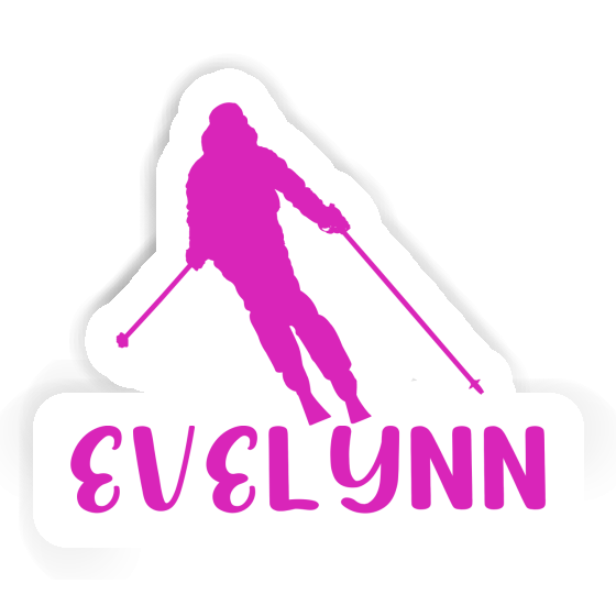 Evelynn Sticker Skifahrerin Notebook Image