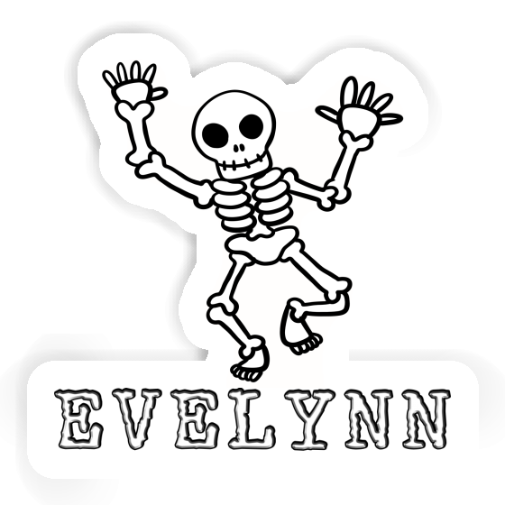 Sticker Evelynn Skeleton Notebook Image