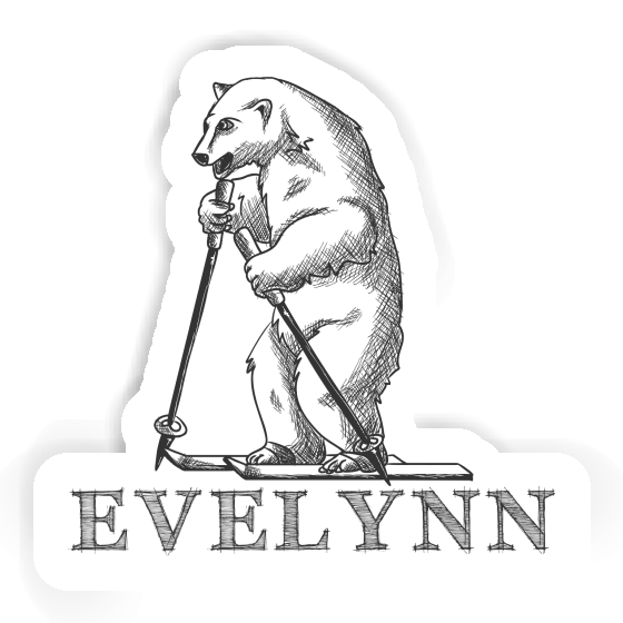 Skier Sticker Evelynn Image