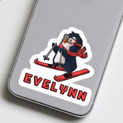 Sticker Evelynn Skier Laptop Image