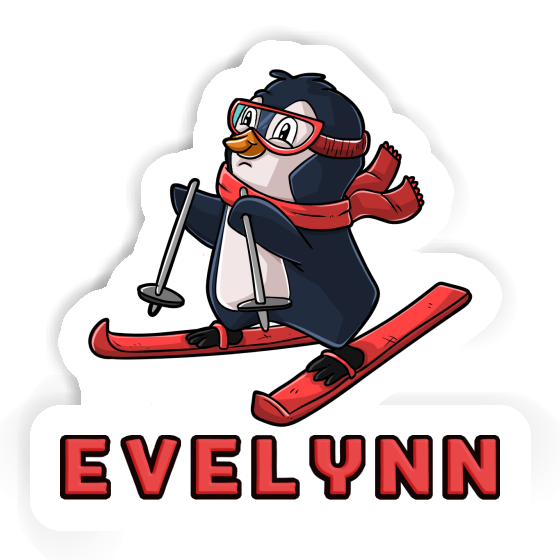 Sticker Evelynn Skier Notebook Image