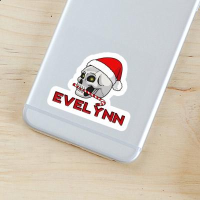 Evelynn Sticker Weihnachtstotenkopf Notebook Image