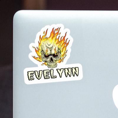 Sticker Evelynn Skull Laptop Image