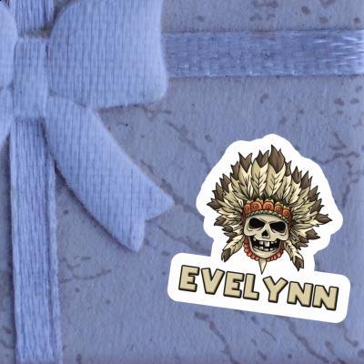 Sticker Evelynn Kinder Totenkopf Image