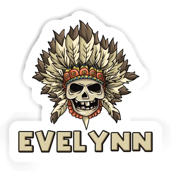 Sticker Evelynn Kinder Totenkopf Laptop Image