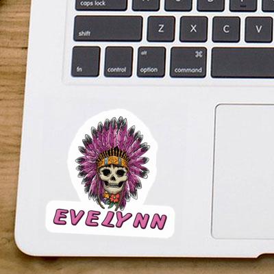 Sticker Womens Skull Evelynn Gift package Image