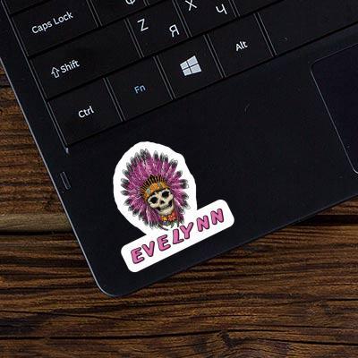 Sticker Womens Skull Evelynn Image