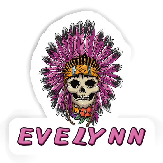 Sticker Womens Skull Evelynn Image