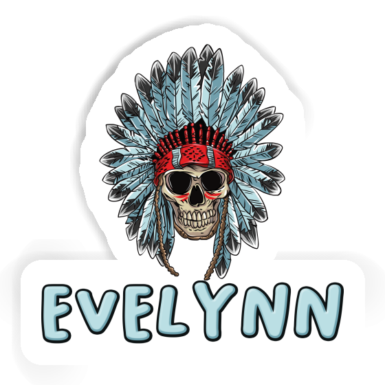 Sticker Evelynn Indianer Totenkopf Gift package Image