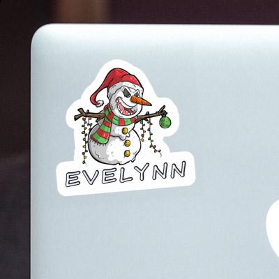 Autocollant Evelynn Bonhomme de neige Laptop Image