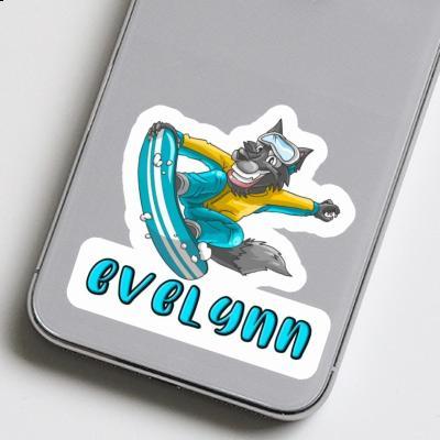 Sticker Evelynn Snowboarder Gift package Image