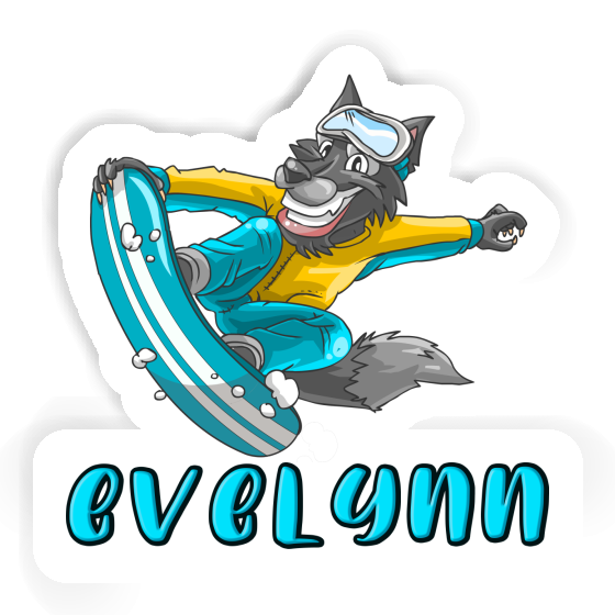 Evelynn Aufkleber Snowboarder Gift package Image