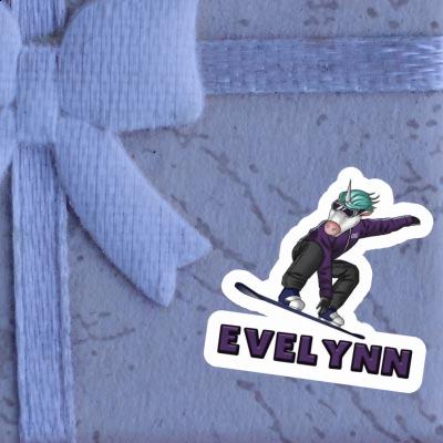 Evelynn Sticker Snowboarder Notebook Image