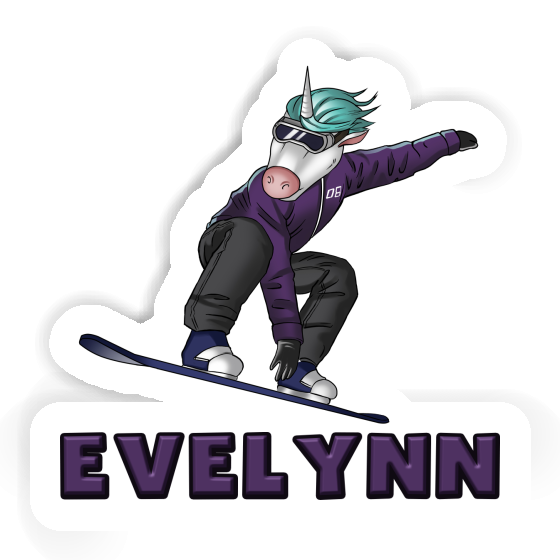 Autocollant Evelynn Snowboardeuse Laptop Image