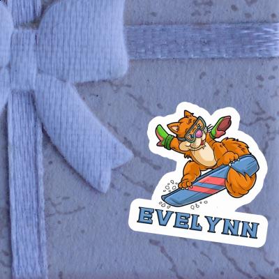 Evelynn Sticker Snowboarder Image