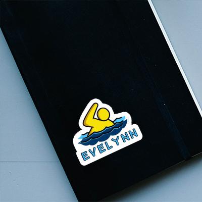 Swimmer Sticker Evelynn Notebook Image