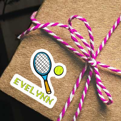 Autocollant Raquette de tennis Evelynn Laptop Image