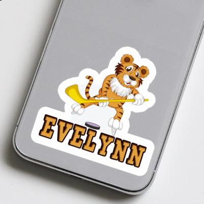 Hockey Player Sticker Evelynn Laptop Image