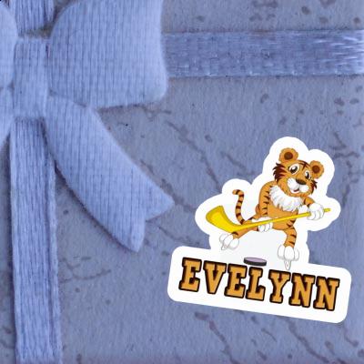 Hockey Player Sticker Evelynn Laptop Image