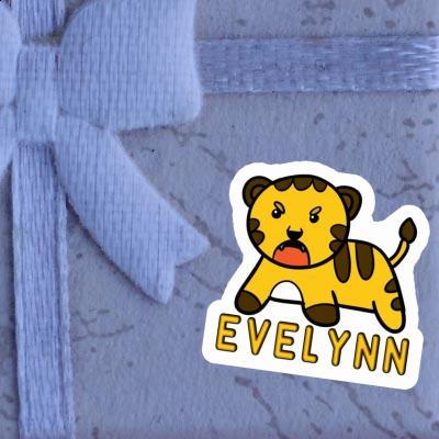 Evelynn Autocollant Bébé tigre Notebook Image