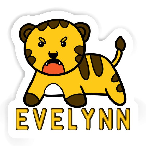 Evelynn Autocollant Bébé tigre Image