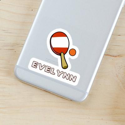 Table Tennis Paddle Sticker Evelynn Notebook Image