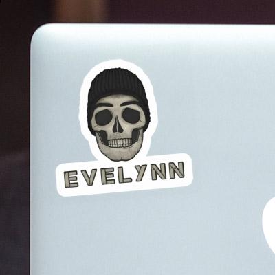 Sticker Totenkopf Evelynn Laptop Image