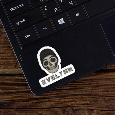 Sticker Totenkopf Evelynn Laptop Image