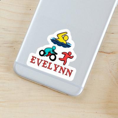 Sticker Triathlete Evelynn Laptop Image