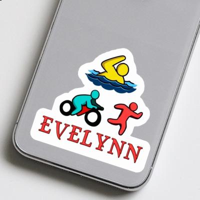 Sticker Triathlete Evelynn Laptop Image