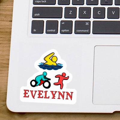 Sticker Triathlete Evelynn Notebook Image