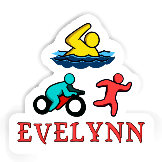 Sticker Triathlete Evelynn Notebook Image