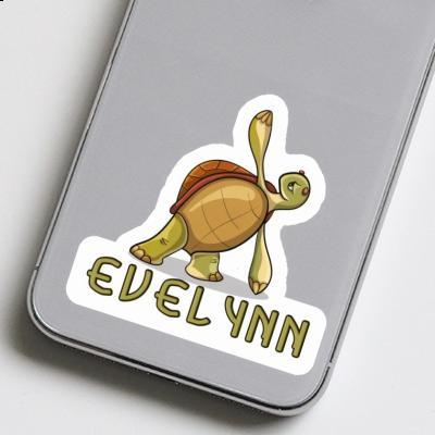 Evelynn Sticker Yoga-Schildkröte Laptop Image