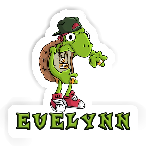 Sticker Evelynn Turtle Laptop Image