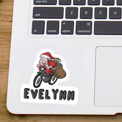 Cycliste Autocollant Evelynn Laptop Image