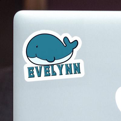 Sticker Evelynn Whale Fish Notebook Image