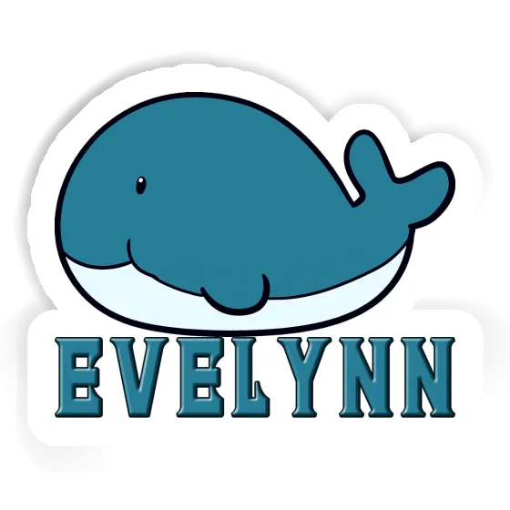 Sticker Evelynn Whale Fish Laptop Image