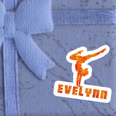 Yoga-Frau Sticker Evelynn Notebook Image